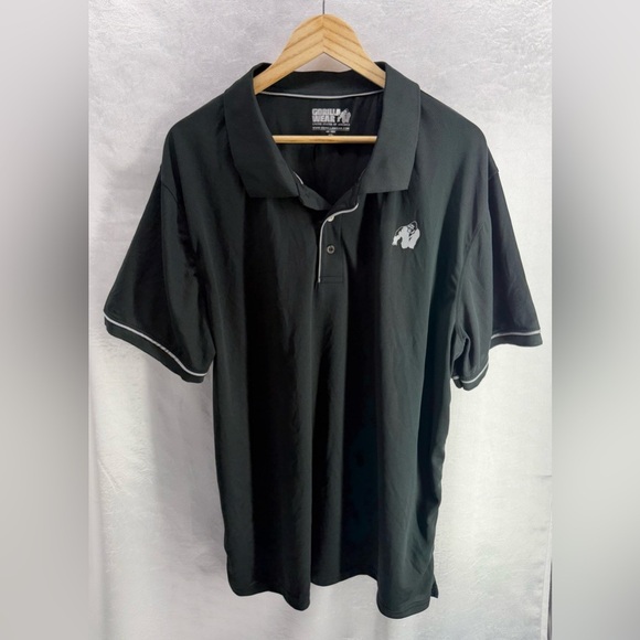 Gorilla Wear Other - Gorilla Wear Black Polo Shirt  Size 4XL